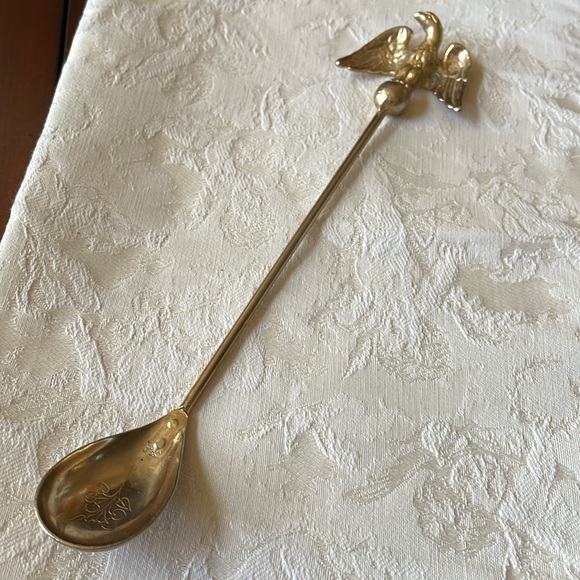 Vintage Eagle top long ice tea spoon - Picture 8 of 8